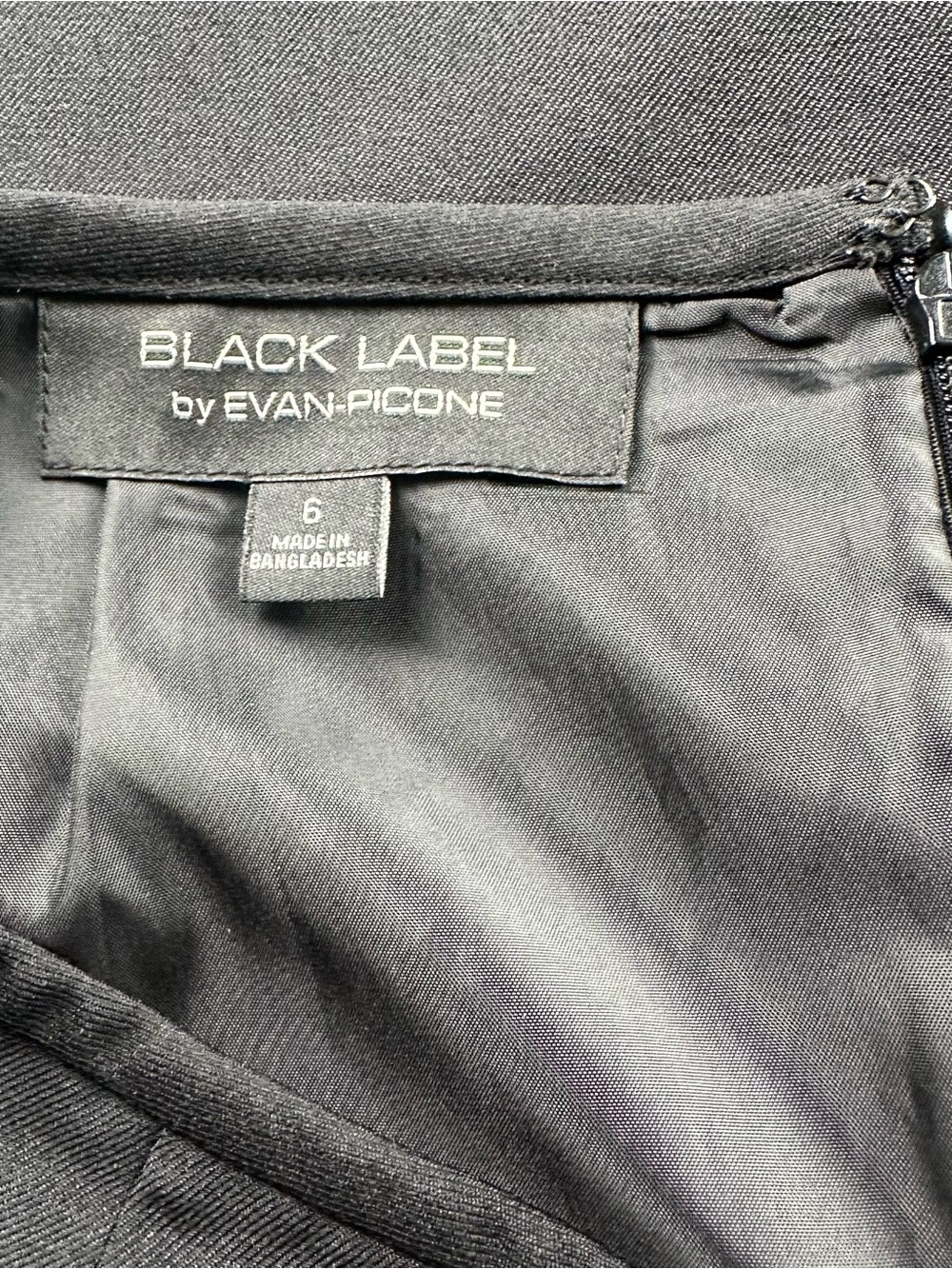 Black Label By Evan-Picone minimalist 90’s corporatechic Pencil Skirt size 6 - Picture 4 of 5